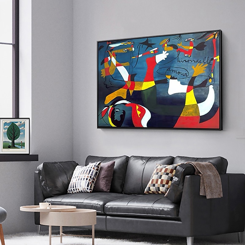 Handmade Oil Painting Canvas Wall Art Decoration  Picasso Style Modern Abstract Figure for Home Decor Rolled Frameless Unstretched Painting3