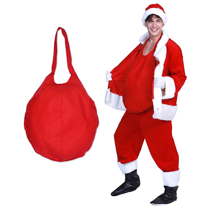 Santa Claus Fake Belly Dress Up Props Christmas Stage Makeup Performance Accessories For Men and Women3