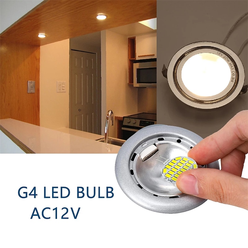 10pcs LED Bi pin Lights 24LED AC/DC12V-36V Constant Current Wide Voltage Corn Lights LED Bi-pin Lights  G4 Pin  5730 SMD Beads  Window Cabinet Lamp Household Interior Lamp Decorative Lamp Light Source2