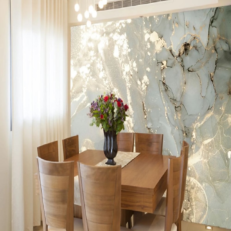 Cool Wallpapers Abstract Marble Wallpaper Wall Mural Gold Wall Covering Sticker Peel and Stick Removable PVC/Vinyl Material Self Adhesive/Adhesive Required Wall Decor for Living Room Kitchen Bathroom4