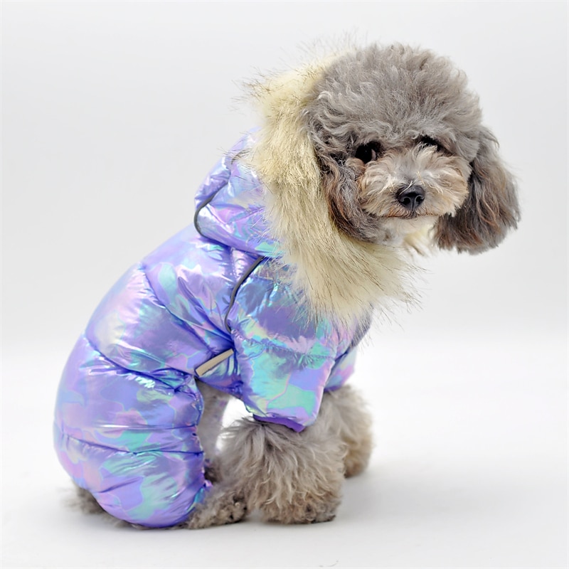 Dog Cat Coat Jacket Puffer / Down Jacket Cute Casual Winter Warm Breathable Soft Washable Comfortable Outdoor Casual Daily Dog Clothing for Bichon Frise Pomeranian Baby Pet Papillon Small3