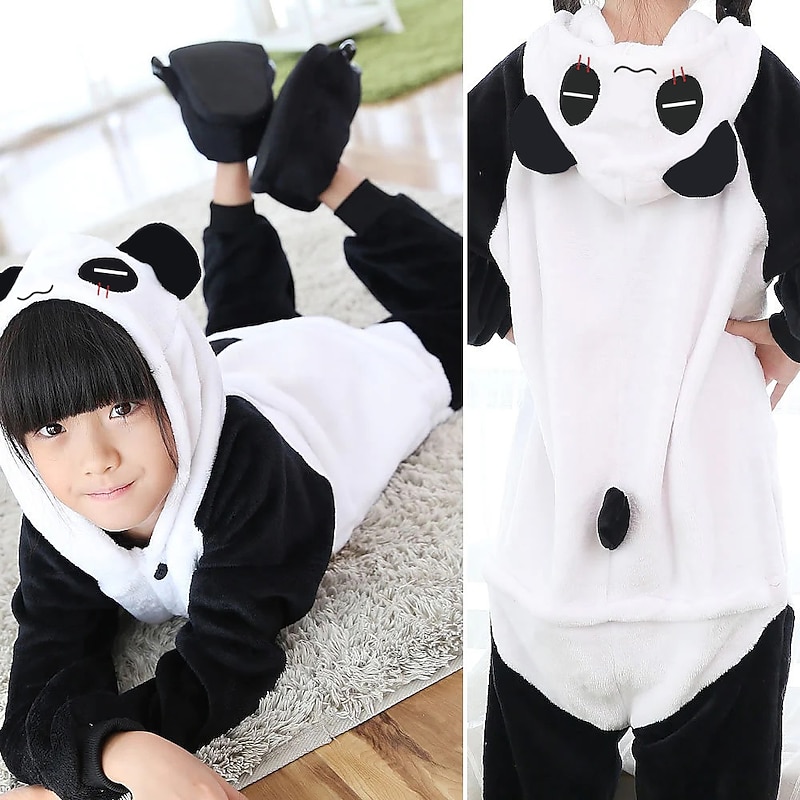 Kid's Animal Onesie Costume Carnival Costume Giraffe Pika Pika Totoro Onesie Pajamas Kigurumi Pajamas Funny Costume For Boys and Girls Carnival Cartoon3