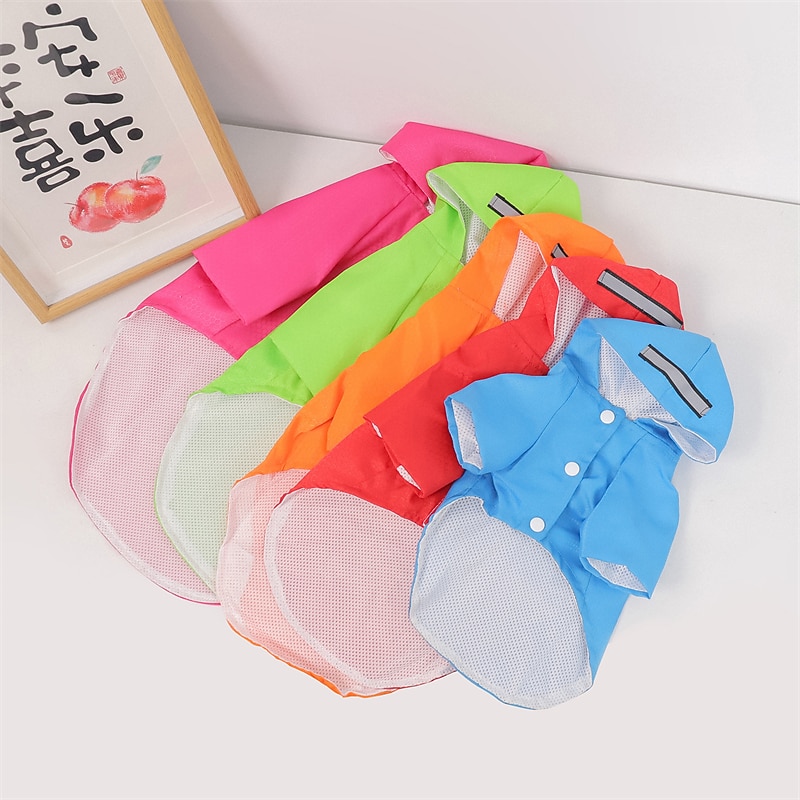 Dog Cat Rain Coat Rain Jacket Stylish Ordinary Casual Daily Waterproof Soft Comfortable Outdoor Holiday Casual Daily Walking Dog Clothing for Bichon Frise Pomeranian Baby Pet Papillon Small3