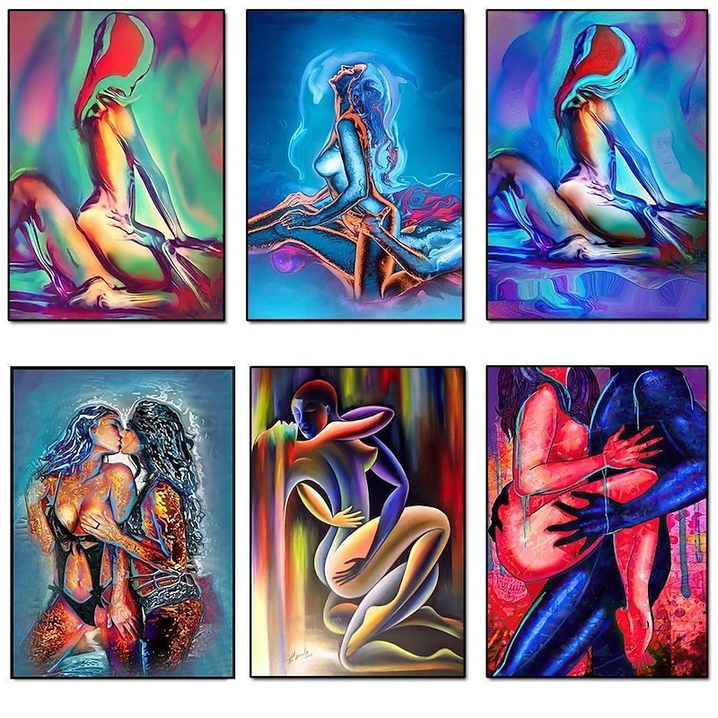 1 Panel People Prints Nude Art Wall Art Modern Picture Home Decor Wall Hanging Gift Rolled Canvas Unframed Unstretched4