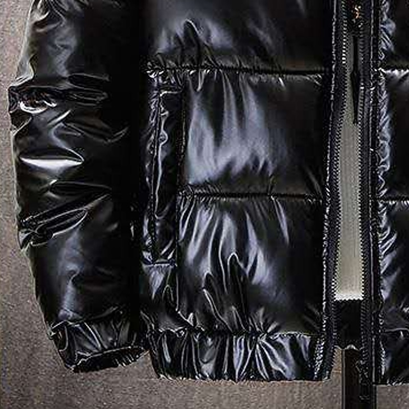 Men's Puffer Jacket Quilted Jacket Padded Cardigan Zipper Pocket Print Vacation Going out Weekend Outdoor Casual / Daily Winter Letter Silver Black Puffer Jacket3