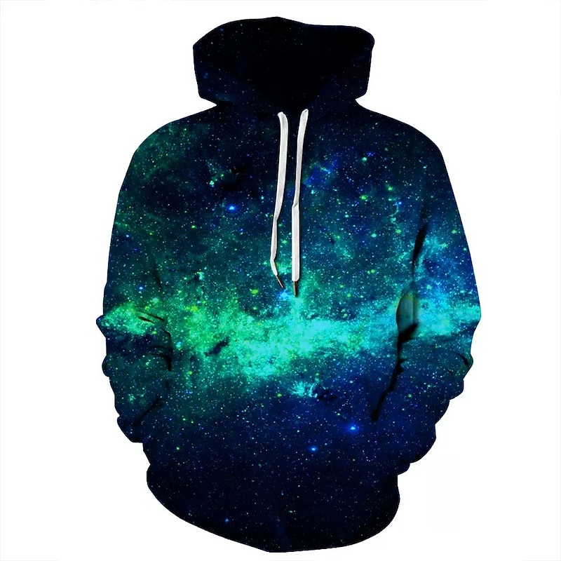 Men's Galaxy Star Print Hoodie Hoodies Sweatshirt Designer Casual Long Sleeve Hooded Daily White Pink Designer4