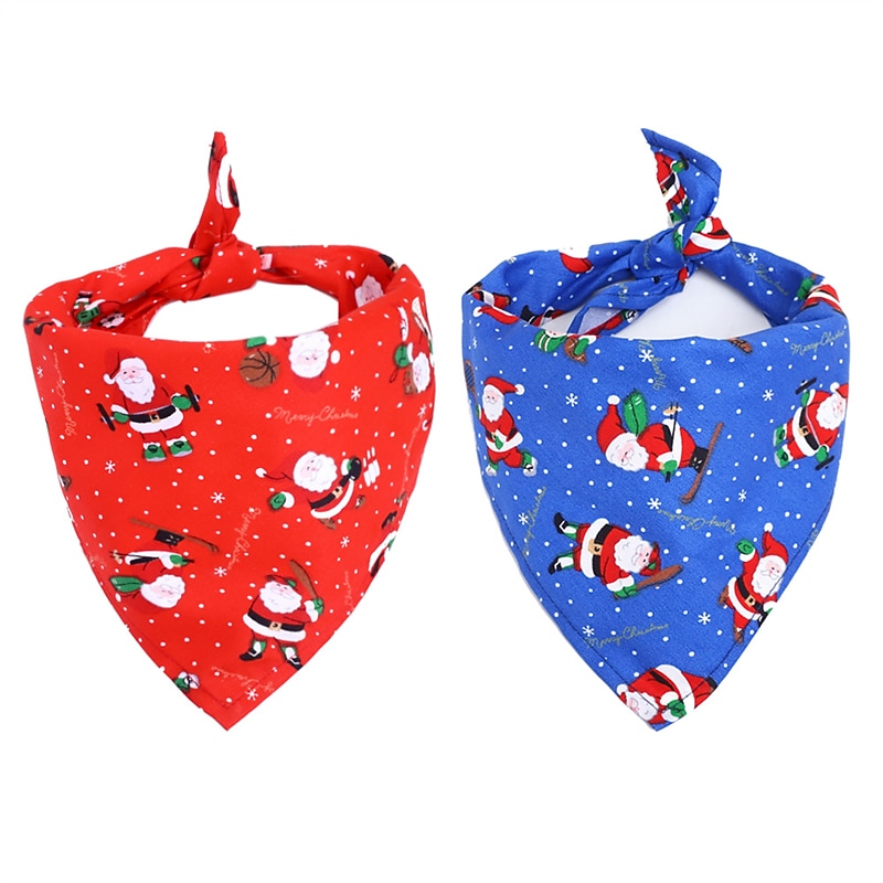 Dog Cat Dog Bandana Dog Birthday Bandana Hat Fashion Cute Breathable Soft Washable Comfortable Christmas Christmas Outdoor Casual Daily Husky Labrador Border Collie Pomeranian Papillon2