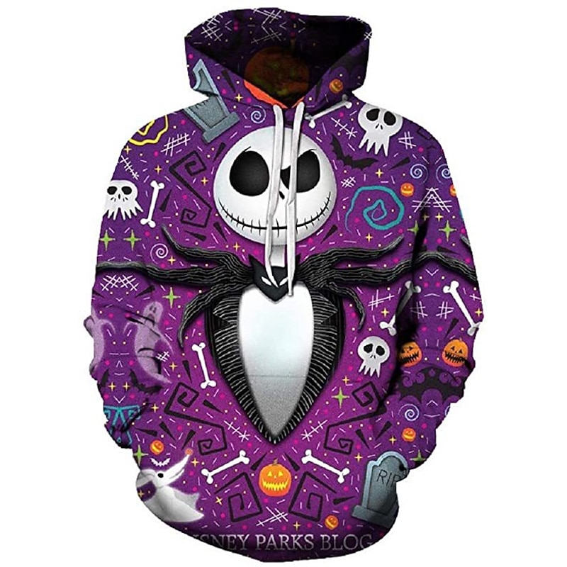 Sally Hoodie Cartoon Manga Anime 3D Front Pocket Graphic For Couple's Men's Women's Adults' Halloween Carnival Masquerade 3D Print Party Casual Daily4