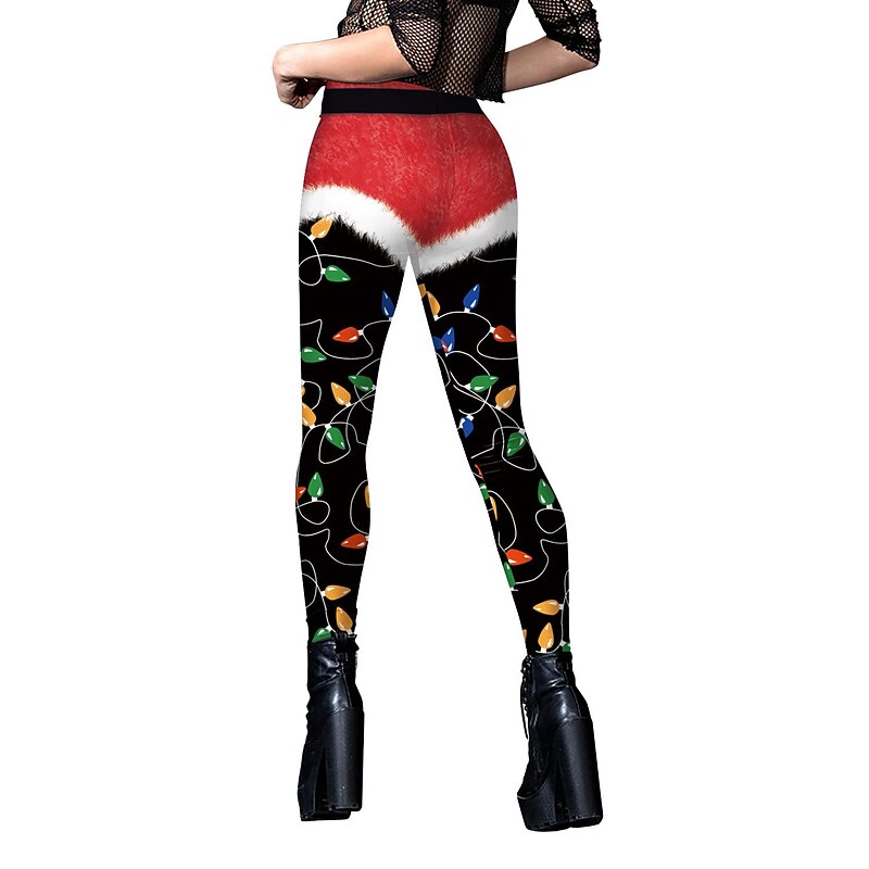 Santa Claus Mrs.Claus Leggings Women's Christmas Dailywear Adults Christmas Christmas Eve Christmas Party Pants2