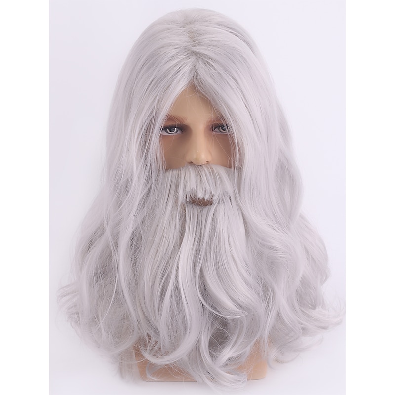 Santa Wig and Beard Set for  Xmas Gift Halloween Wigs2