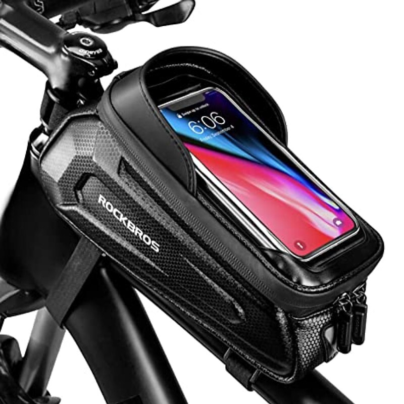 Bike Frame Bag Top Tube Touchscreen Portable Rain Waterproof Bike Bag Waterproof Material Bicycle Bag Cycle Bag Bike / Bicycle Cycling
