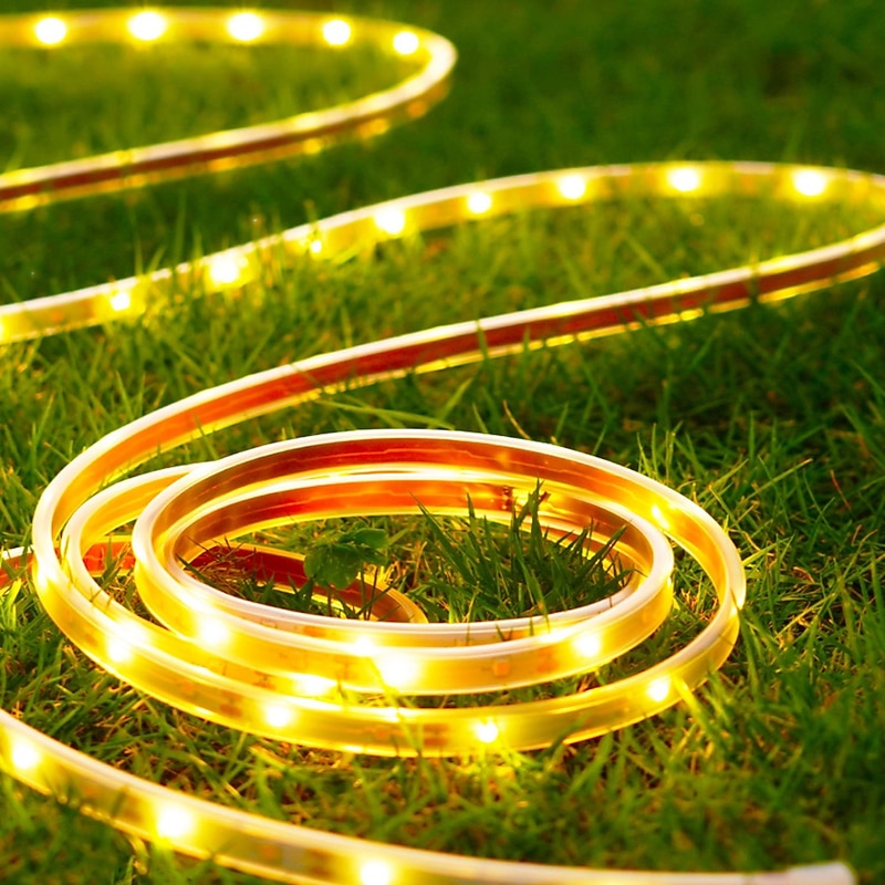 5M 10M USB Charging  Remote Control Solar LED Lamp With Outdoor Lamp Led Lamp With Garden String Lamp Led Solar Street Garden Decoration Wreath Festival Party Atmosphere Lamp 1 set4