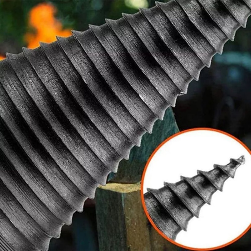 Firewood Log Splitter Drill Bit Wood Splitter Drill Bits Hex Shank Removable Heavy Duty Drill Screw Cone Driver 38mm/42mm/45mm (1.5"/1.65"/1.77") 12