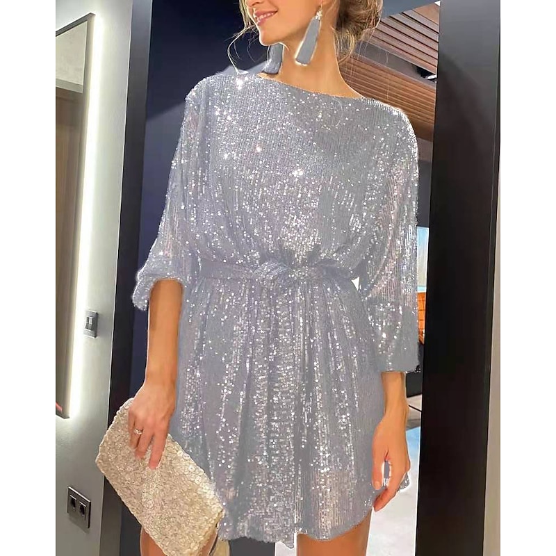 Retro Vintage Roaring 20s 1920s Dress The Great Gatsby Sequins Fancy Dress Women's Wedding Wedding Guest Party / Evening Adults' Dress Homecoming Dresses3