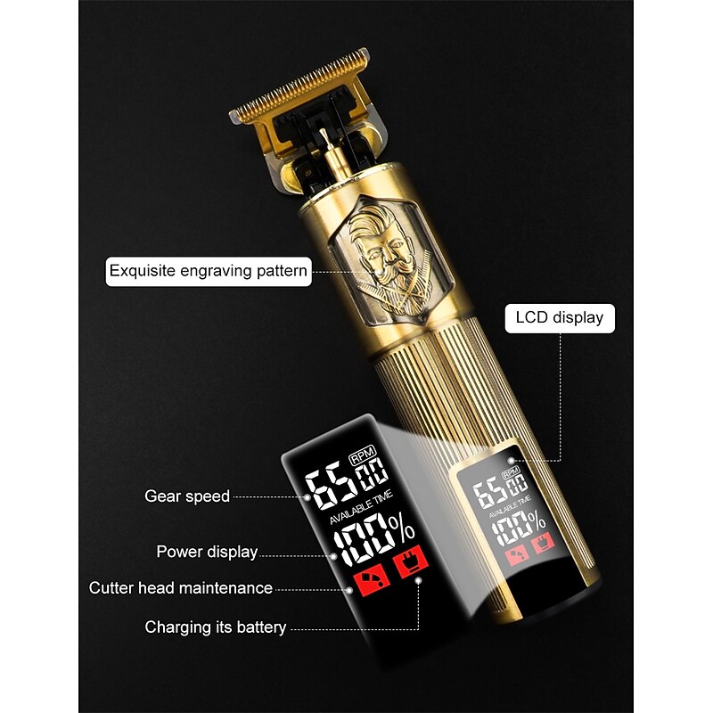 T9 USB Electric Hair Cutting Machine Professional Man Shaver Trimmer New Rechargeable Beard Trimmer Barber Hair Cutting Tools3