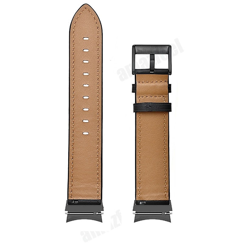 Watch Band for Samsung Galaxy Watch 7/6/5/4  40/44mm, Watch 5 Pro 45mm, Watch 6 Classic 43/47mm, Watch 4 Classic 42/46mm Genuine Leather Replacement  Strap Adjustable Breathable Shockproof Wristband3
