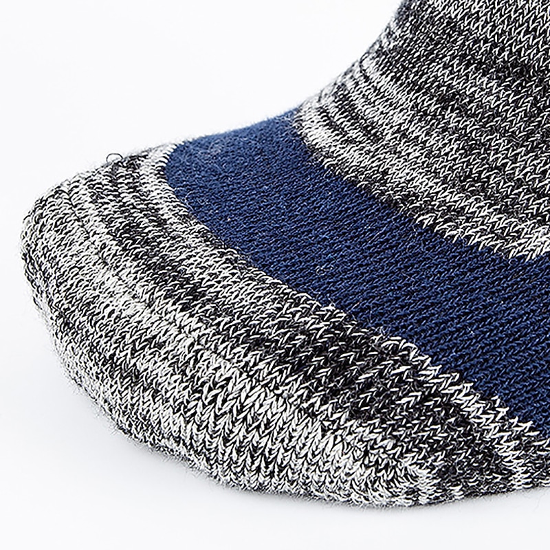 1 Pair Men's Hiking Socks Ski Socks Sports Socks Sports Socks Thermal Warm Windproof Breathable Quick Dry Winter Outdoor Cotton Black Brown Army Green for Ski / Snowboard Climbing Camping / Hiking3