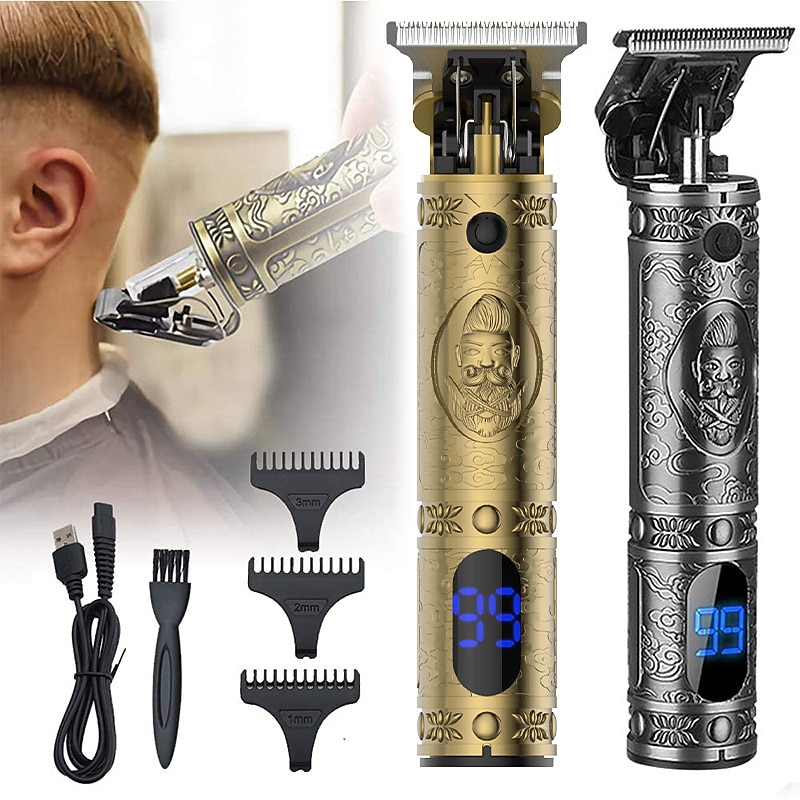 Hair Clippers For Men Hair Trimmer Zero Gapped Cordless Professional Haircut & Grooming Kit for Men Rechargeable LED Display2