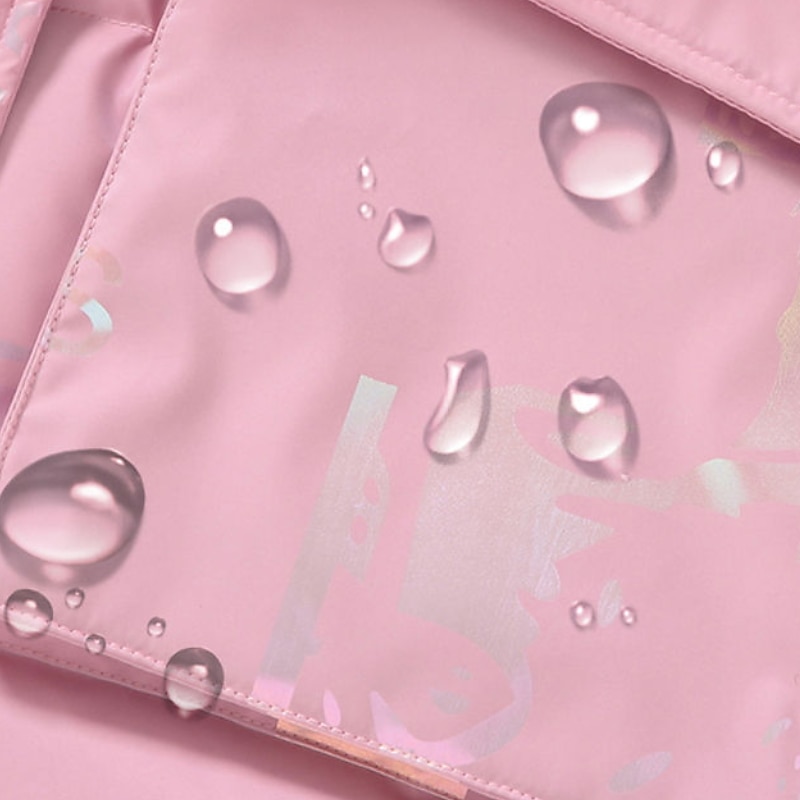 Kids Girls' Waterproof Puffer Jacket Kids Puffer Jacket Active Outdoor Cotton Coat Outerwear 4-13 Years Fall Black Pink Green3