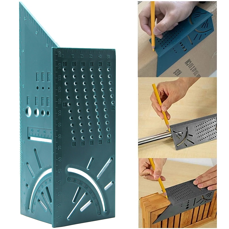 3D Mitre Measuring Square 45 90 Degree Angle Ruler Punctuation Marking Gauge Multifunctional Marking Gauge2