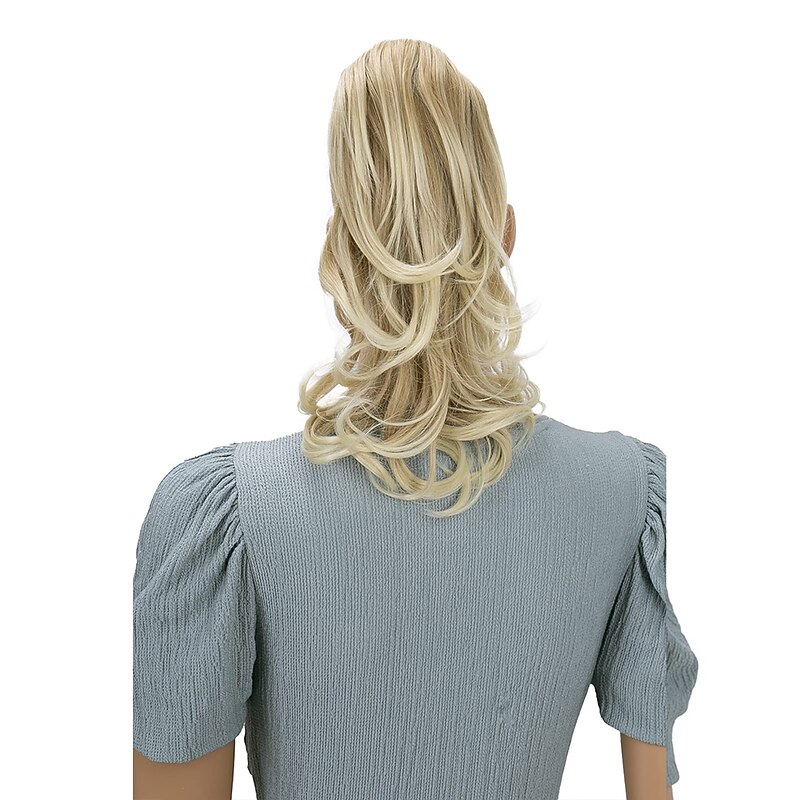 Hairpiece Ponytail Extensions Voluminous Wavy Blond Mix H1362