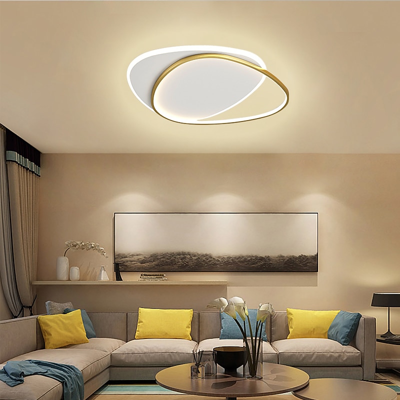 LED Ceiling Light Black Round, 19.5