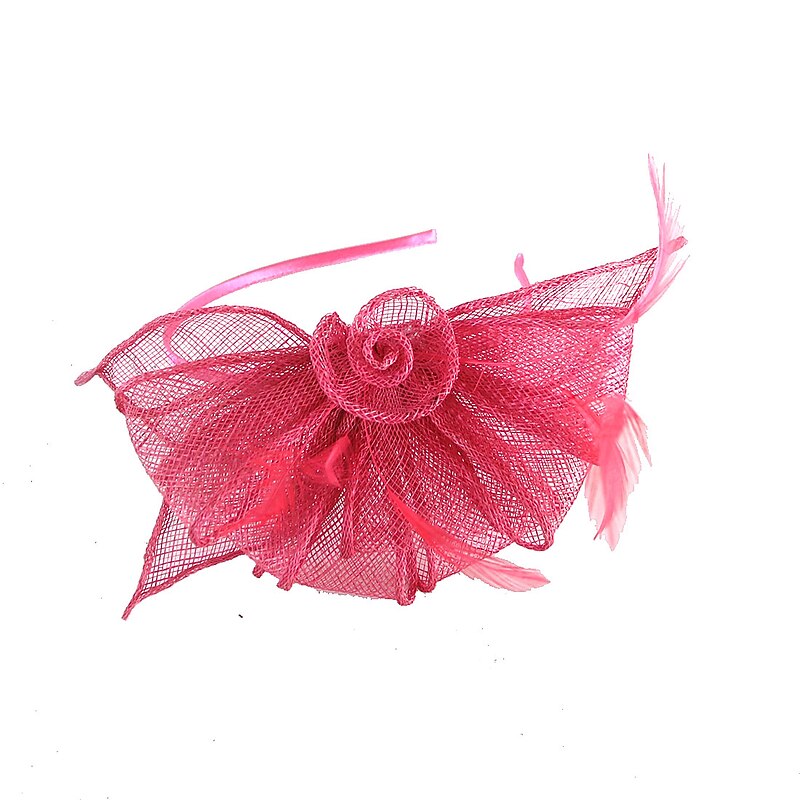 Fascinators Kentucky Derby Hat Headwear Organza Polyester / Polyamide Bucket Hat Party / Evening Holiday Cocktail Royal Astcot Vintage Style Elegant With Feather Appliques Headpiece Headwear4