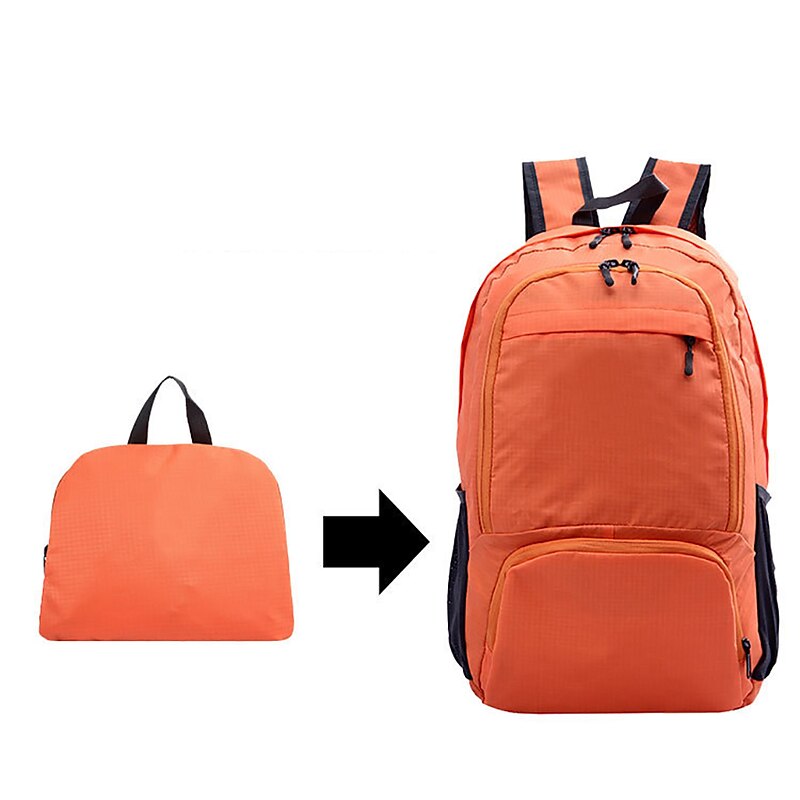 20 L Hiking Backpack Lightweight Packable Backpack Daypack Windproof Rain Waterproof Quick Dry Foldable Lightweight Outdoor Hunting Fishing Hiking Climbing Nylon Black Light Green Red3