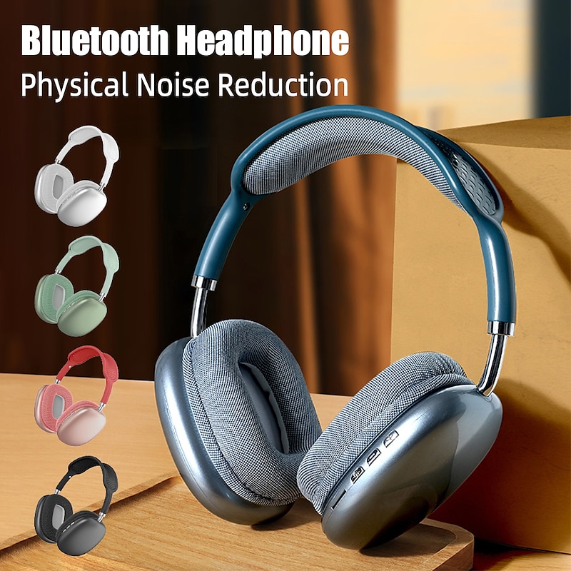 Wireless Headphones Bluetooth Physical Noise Reduction Headsets Stereo Sound Earphones for Phone PC Gaming Earpiece on Head Gift 2024 – GBP £11