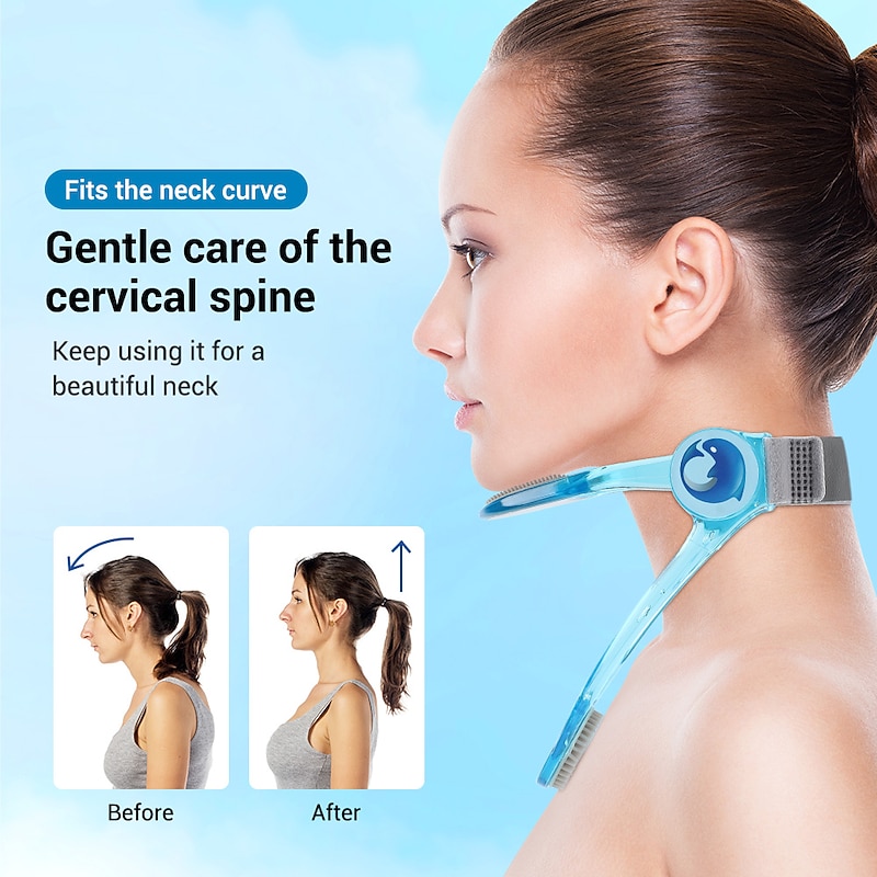 Adjustable Neck Support Braces Decompressed Shaping Cervical Traction Collar Forward Posture Corrector Health Care Stretcher for Teenager3