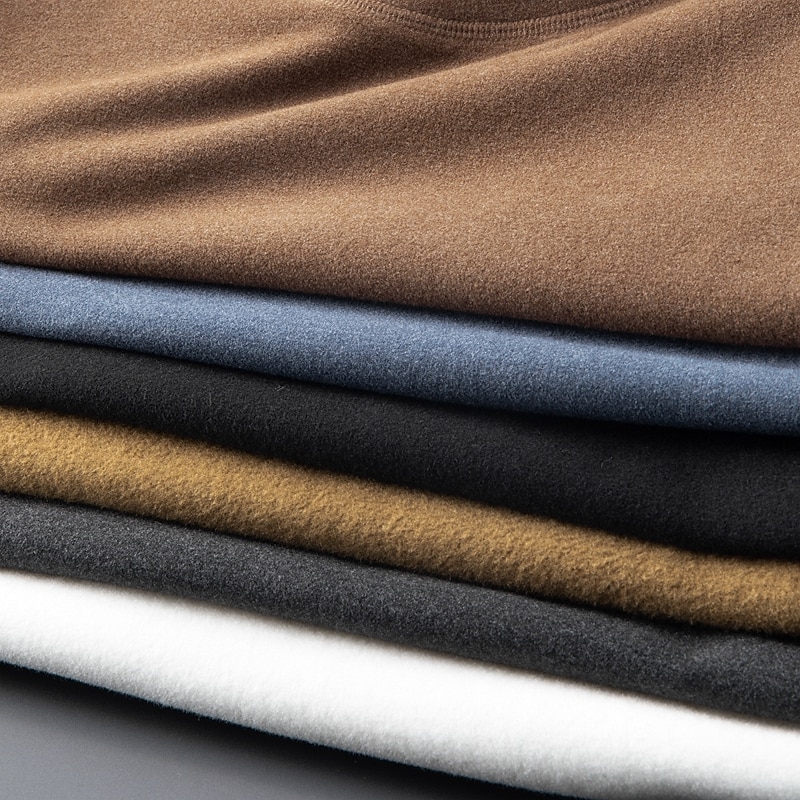 Men's Turtleneck shirt Long Sleeve Shirt Long Sleeve Crew Neck Spring &  Fall Plain Fashion Casual Comfortable Street Holiday Going out Black White Blue Top Tee for Men4