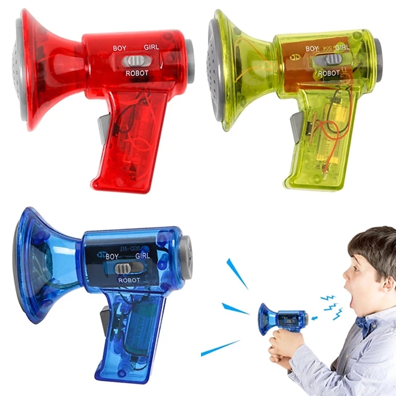 Funny Multi Voice Changer Amplifier 3 Different Voices Fun Toy Speaker Kids Gift Educational Children Kids Toys Birthday Gifts