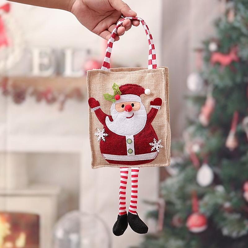 Christmas Eve Christmas Decorations Gift Bag Gift Bag Apple Bag Tote Bag Children'S Holiday Candy Gift Bag3