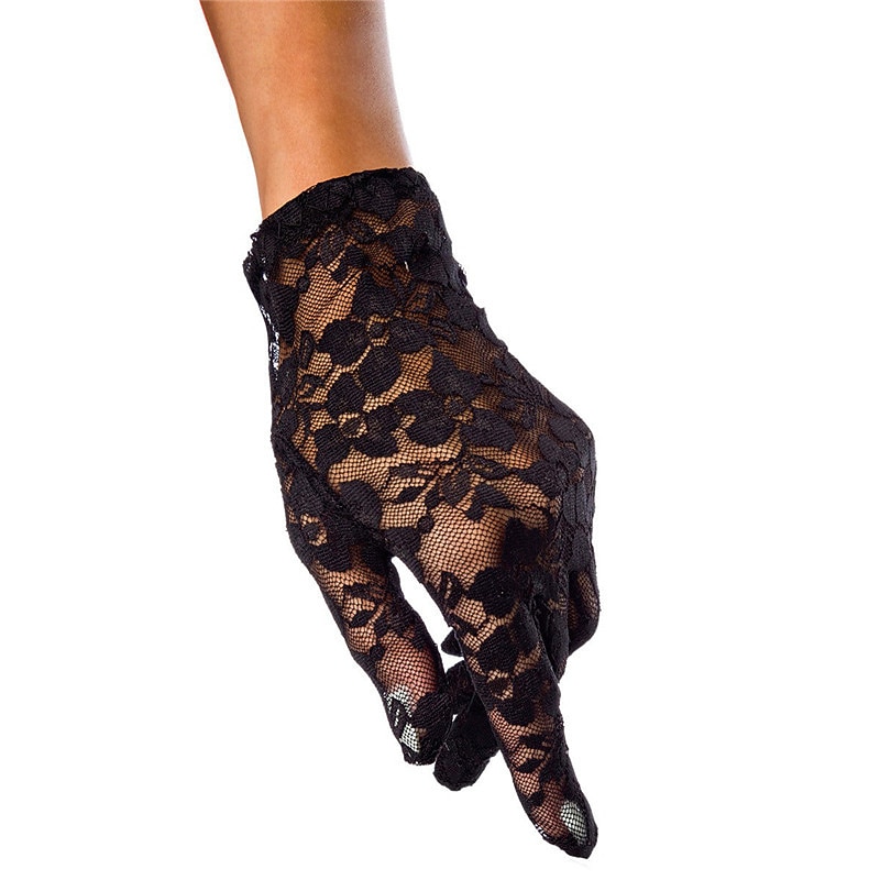 Lace Wrist Length Glove Elegant / Lace With Pure Color Wedding / Party Glove3