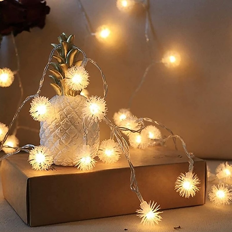 Firefly Dandelion Fairy String Lights 10M-50M Solar and Plug-in Dual Purpose Outdoor Waterproof Blossoms String Lights  Flowers Creative String Lights Holiday Lights Outdoor Party Holiday Solar EU  Sola US  1set2