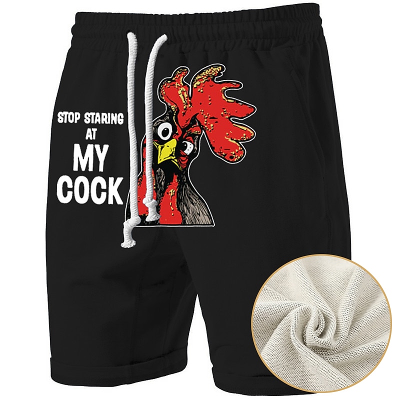 Men's Funny Graphic T-Shirt: 'STOP STARING AT MY COCK' Rooster Pun Humor Top