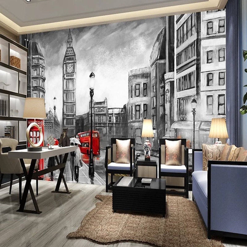 Cool Wallpapers Beautiful Wallpaper Wall Mural Landscape Wall Covering Sticker Peel and Stick Removable PVC/Vinyl Material Self Adhesive/Adhesive Required Wall Decor for Living Room Kitchen Bathroom