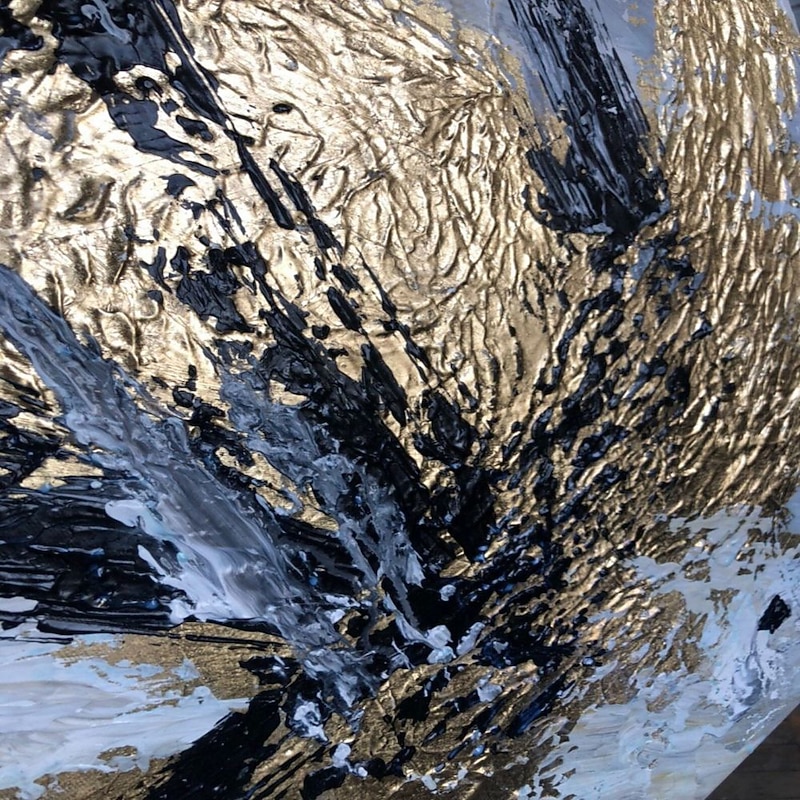 Handmade Oil Painting Canvas Wall Art Decoration Modern Abstract Gold Texture for Home Decor Rolled Frameless Unstretched Painting3