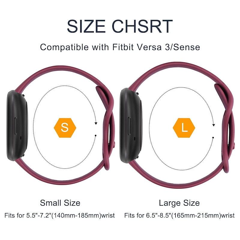 2 Pack Smart Watch Band Compatible with Fitbit Versa 4 Sense 2 Versa 3 Sense Soft Silicone Smartwatch Strap Waterproof Adjustable Breathable Sport Band Replacement  Wristband2