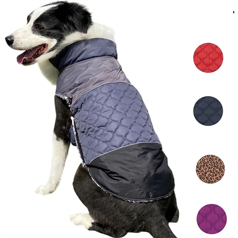 Dog Cat Coat Jacket Cute Casual Winter Reflective Waterproof Warm Breathable Soft Outdoor Casual Daily Dog Clothing for Bichon Frise Pomeranian Baby Pet Papillon Small2