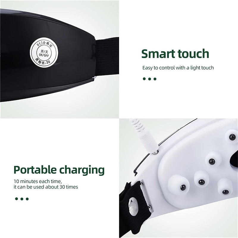 Profession Eye Massager Heat Air Pressure Electric Shiatsu Massager For Dry Eye Strain Eye Fatigue Relief & Better Sleep3