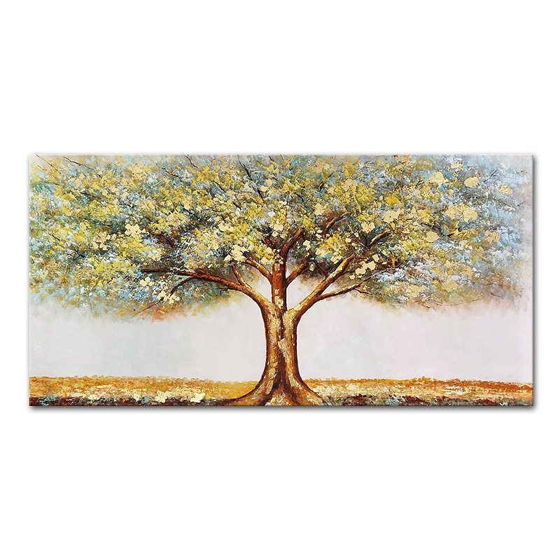 Mintura Handmade Tree Landscape Oil Paintings On Canvas Wall Art Decoration Modern Abstract Picture For Home Decor Rolled Frameless Unstretched Painting2