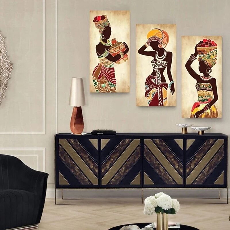 1 Panel People Prints African Women Wall Art Modern Picture Home Decor Wall Hanging Gift Rolled Canvas Unframed Unstretched4
