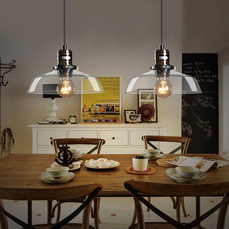 LED Pendant Light with Glass Shade, 5cm E27 Cord Adjustable Single Design Island Design Pendant Light Glass Electroplated Modern Nordic Style 220-240V(Bulb Not Included,Transparent/Amber)2