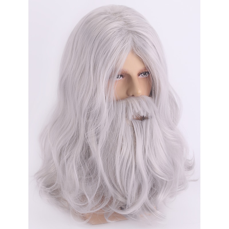 Santa Wig and Beard Set for  Xmas Gift Halloween Wigs4