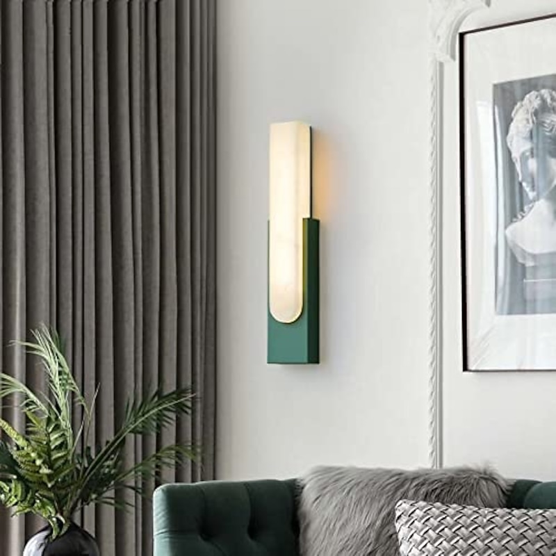 Marble Wall Lamp Bedroom Bedside Lamp Nordic Living Room Stair Aisle Lamp Minimalist Hotel Home Stay Lamp