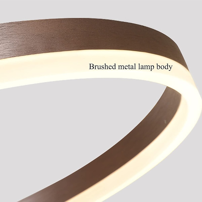 1-Light LED 60W Circle Design Chandelier/ LED Modern Pendant Lights For Living Room Coffee Bar Shop Room ONLY DIMMABLE WITH REMOTE CONTROL2