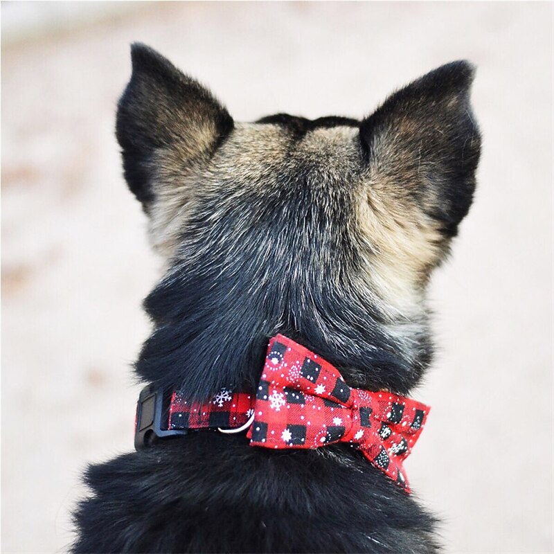 Dog Cat Collar Leash Cute Casual Breathable Soft Washable Comfortable Christmas Christmas Outdoor Casual Daily Walking Husky Bichon Frise Pomeranian Baby Pet Papillon2