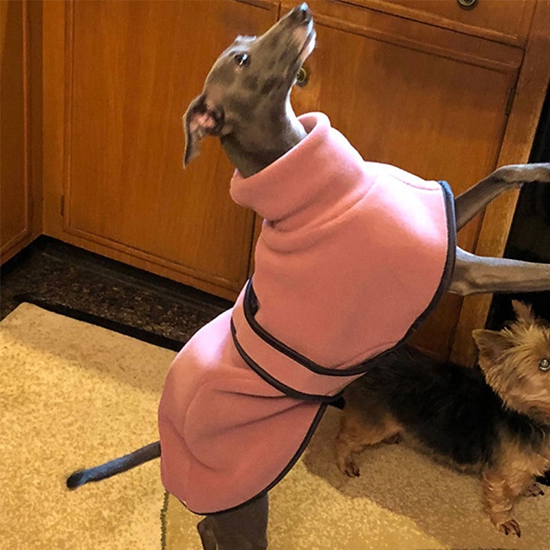 Dog Coat,Pet Clothes Fashion High Collar Warm Velcro Cute Shawl