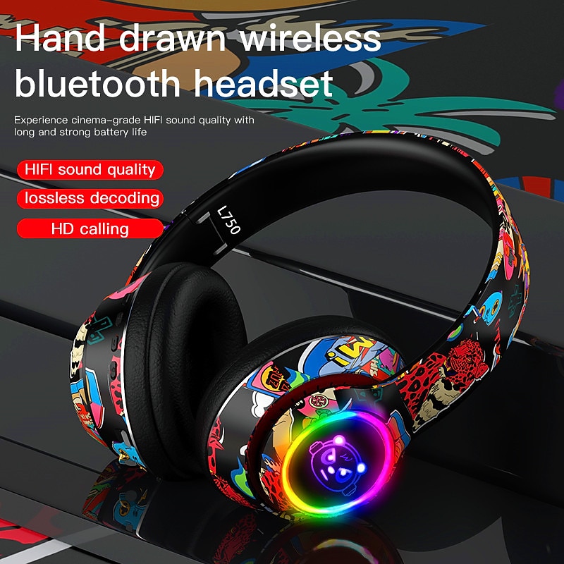 L750 Wireless Bluetooth Headset Foldable Stereo Gaming Headset Headmounted Plug-in Mobile Phone And Computer General Headphones 2024 – GBP £23